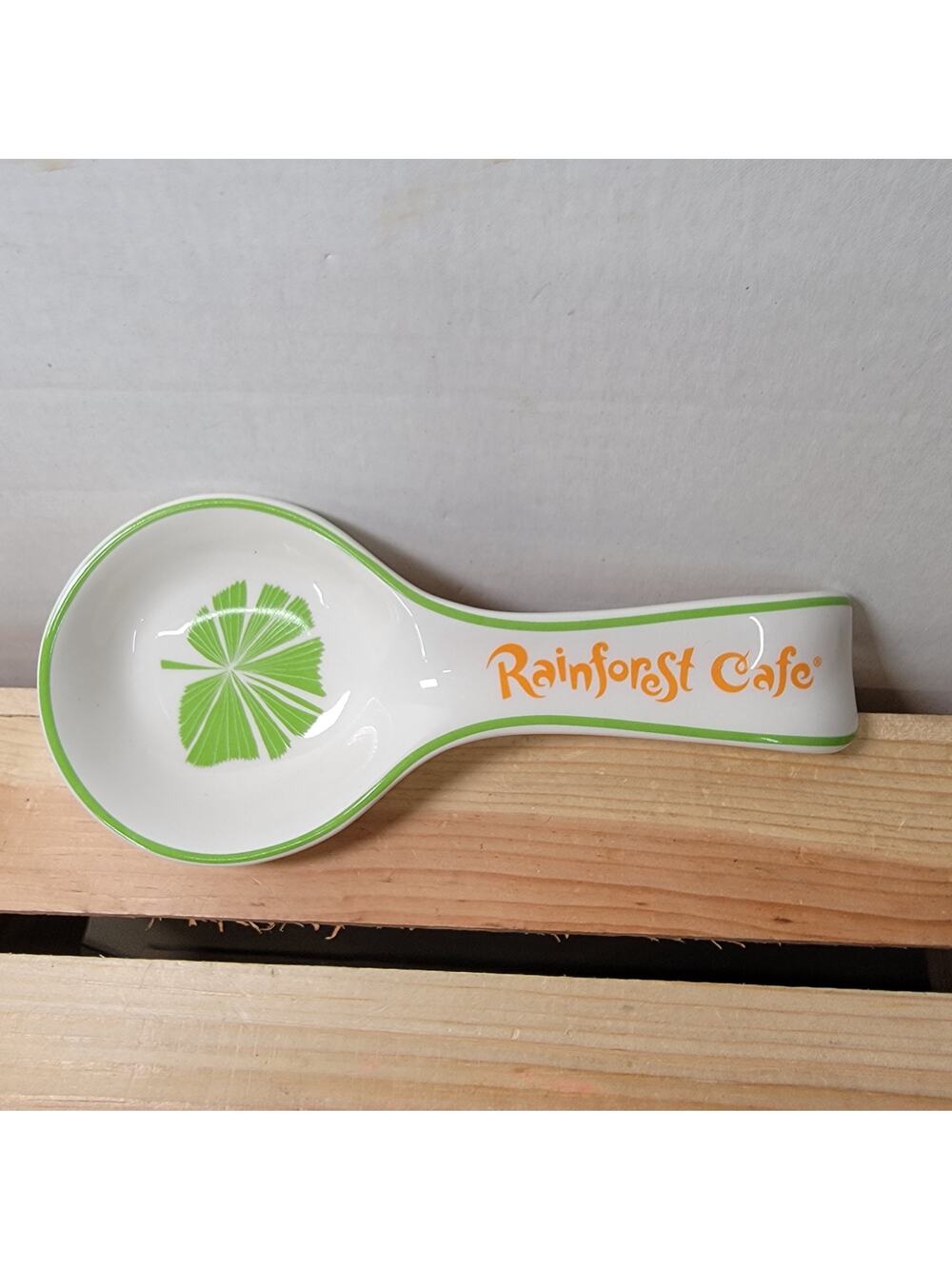 Rainforest Cafe Ceramic Spoon Rest - NWT